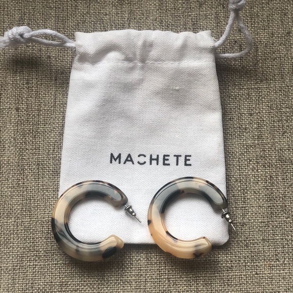 Rachel Zoe Box of Style Machete Hoops Tortoise